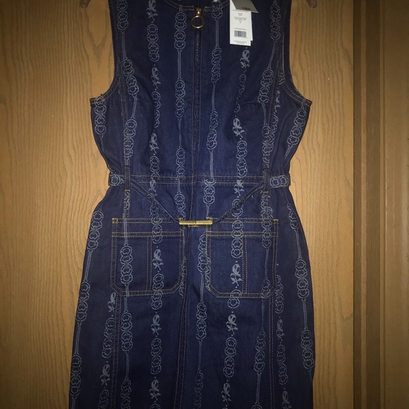 Tory Burch Sleeveless Denim Dress - Picture 3 of 5